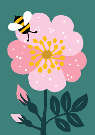 Pastel Forest On Behance Flower Illustration Floral Illustrations Bee Illustration