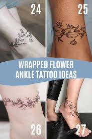 You can add a few leaves or non at all. Stunning Flower Ankle Tattoo Ideas You Ll Love Tattooglee