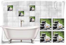 Fliesen färben weinfass deko für garten: Tile Decor Fliesenaufkleber Fliesenbild Zen Steine Wellness Spa Aufkleber Deko Fliesen Bad Home Garden