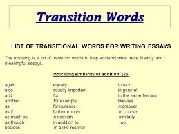 If you don't know how to make the essay longer, the first thing to do is to pay careful attention to the claims and arguments you have made. Essay Transition Words Guidelines For Writing A Bibliography Great College Essay