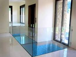 Fl C 002 Glass Floor On Top Of Water Pond Glass Floor Flooring Glass Roof