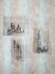 Forest Illustrations Created Using Layers Of Tracing Paper Eleanor Johnson Layered Art Paper Drawing Art Inspiration