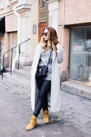 Alexa Dagmar With Timberlands Timberland Outfits Women Timberland Outfits Timberland Boots Outfit