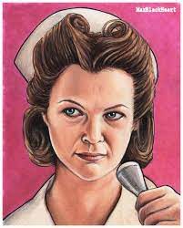 Nurse Ratched Print One Flew Over The Cuckoo S Nest Etsy Nurse Ratched Medical Theme 8x10 Print