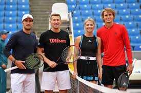 Alexander zverev and lena gercke appeared very cozy at a promotional doubles match in munich ahead of the bmw open. Lena Gercke Mischa Zverev Alexander Zverev Patrik Kuehnen Lena Gercke And Mischa Zverev Photos Zimbio