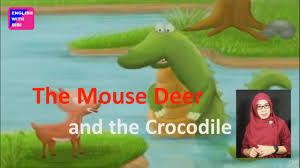 The little mouse went up to him and soon gnawed away the ropes that bounded the king of the beasts. Famous Fable Story Telling Of The Mouse Deer And The Crocodile Narrative Text Cara Baca Youtube