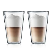 Borosilicate glasses are known for having very low coefficients of thermal expansion (≈3 × 10 −6 k −1 at 20 °c), making them more resistant to thermal shock than any other common glass. Bodum Double Wall Glasses Canteen 6 Pieces Set 0 4 L