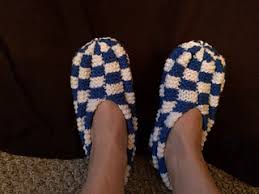 Knit every row until the rectangle is as long as the foot 3. Ravelry Checkerboard Slippers Pattern By Phentex