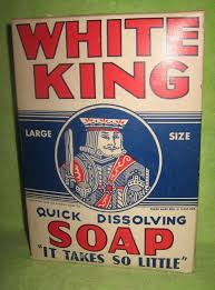 Vintage 1933 White King Laundry Soap Box Full Unopened 1 Lb 6 Oz Large Size Laundry Soap White King Soap Boxes