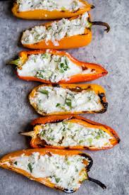 Rezept Von Mini Paprika Gefullt Auf Dem Grill Mit Ziegenkase Und Jalapeno In 2020 Vegetarian Appetizers Vegetarian Appetizers Easy Stuffed Mini Peppers