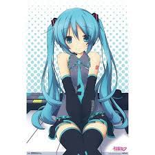 Hatsune Miku Keys Poster Mount Bundle Walmart Com In 2021 Cute Anime Character Hatsune Hatsune Miku