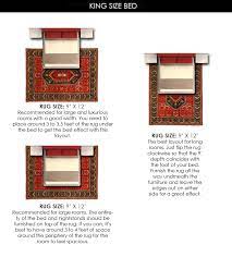 Limited time sale easy return. What Size Rug For A King Bed Chart Layout Designs Homely Rugs