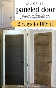 5 Panel Door From A Flat Hollow Core Door Bifold Doors Makeover Hollow Core Doors 5 Panel Doors