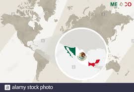 Blending hispanic and indigenous culture, the entire city is listed as a unesco world heritage site. Map Mexico City Stock Vektorgrafiken Kaufen Alamy