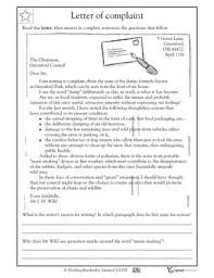 Reading Comprehension Letter Of Complaint Teaching Writing Persuasive Text Writing Lessons