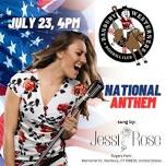 Jessi Rose Sings National Anthem For The Danbury Westerners