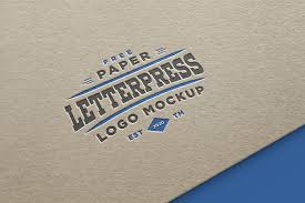 Free Paper Letterpress Logo Mockup Psd Good Mockups Free Logo Mockup Logo Mockup Logo Mockups Psd