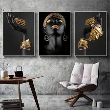 African Woman Wall Painting Art Posters