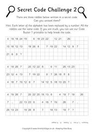 Secret Code Challenge 2 Math Worksheet Secret Code Math Worksheets