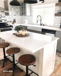 Your toes will be cozy while you cook! New Kitchen Island Decoration Kitchen Remodel Small Kitchen Design Small Farmhouse Kitchen Design