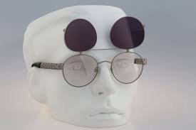 giorgio armani 657 707 vintage 90s silver round panto etsy