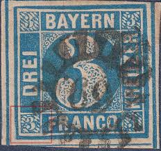 1 pfennigs has a value of 0.01 deutsche marks. Bavaria Varieties Of Postage Stamps World Stamps Project
