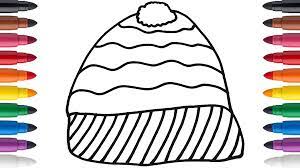 How To Draw And Color A Winter Hat Winter Cap Cute Winter Hats Winter Hats Winter Cap
