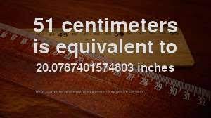 To give some idea of size, a credit card is approx. 51 Cm To In How Long Is 51 Centimeters In Inches Convert