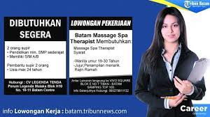 Lowongan kerja supir untuk daerah tanjungpinang. Loker Batam Hari Ini Dibutuhkan Spa Therapis Dan Supir Cek Syaratnya Tribun Batam