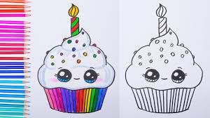 More images for how to draw a cupcake easy for kids » How To Draw A Birthday Cupcake Easy Drawings Easy Drawings Abstract Art Wallpaper Drawings