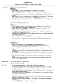 Sample resume for a midlevel it project manager monster com. Solution Consultant Resume Samples Velvet Jobs