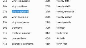 Use our → number generator to see how to spell any desired number. Ordinal Numbers In French Part 2 French For Beginners Youtube