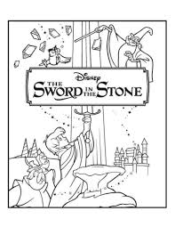 The Sword In The Stone Disney Coloring Pages Wizard Of Oz Color Coloring Pages