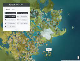 Interactive map is teyvat material location map in genshin impact. Geshin Impact Interactive World Map Online Tool 700 Locations Collected Genshin Impact