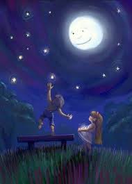 Picking Stars Moon Art Art Night Skies