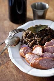 Lentilles Saucisses De Morteau Salade De Lentilles Gesiers Confits Gesier