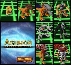 agumon evolution tree image digimon world re evolution