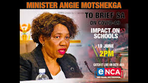 She was also appointed as an acting president of the republic of south africa on 2 july 2021. Watch Minister Angie Motshekga Briefs Media Enca