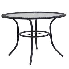 L'accessoire idéal des plateaux télés ! Style Selections Table Ronde 39 5 X 39 5 X 29 Acier Verre Resine Noir Lg 8203 Tb Rona