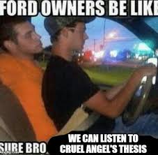 Not To Be An Unironic Evangelion Fan But If Your Favorite Anime Op Isn T Cruel Angel S Thesis You Re Boring Funny Memes Stupid Memes Funny Laugh