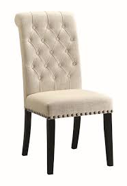 190162 Set Of 2 Parkins Rustic Espresso Finish Wood And Cream Fabric Dining Chairs Fabric Dining Chairs Cream Upholstered Dining Chairs Dining Chairs