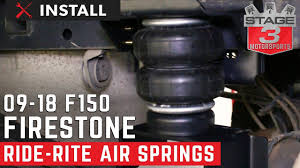 Spare parts for air suspension shock absorbers 5. 2015 2018 F150 Firestone Ride Rite Rear Air Spring Kit Install Youtube