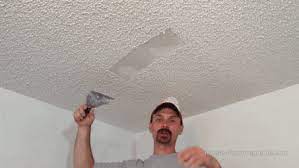 Now, most popcorn ceilings are made with styrofoam or a similar harmless material. How To Remove Popcorn Stipple Ceiling Gif Oddlysatisfying