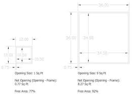 Louver Free Area Architectural Louvers Co