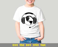 Globe In Headphones Svg File For T Shirt Design Etsy Shirt Designs Shirts Tshirt Designs