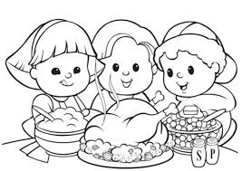 Entire libraryworksheetskindergartenreading & writingthanksgiving dinner coloring page. Thanksgiving Dinner Turkey Coloring Page Book For Kids