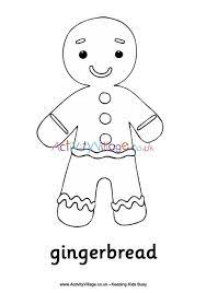 Things to make with this gingerbread man coloring page: Gingerbread Man Colouring Page