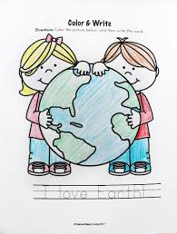 Top 10 earth day coloring pages for toddlers: Earth Day Activities For Preschool Kindergarten Free Printables Natural Beach Living