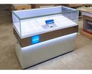 mobile showcase design, glass phone display counter design
