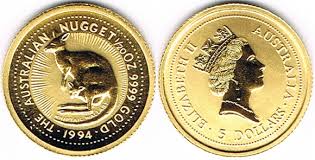This coin is highly sought after by both bullion investors and coin collectors. Australien 5 Dollars Australia Gold Coin Kangaroo Nugget 1994 1 20 Ounce Fine Uncirculated Anlagegegold Stempelglanz Ma Shops